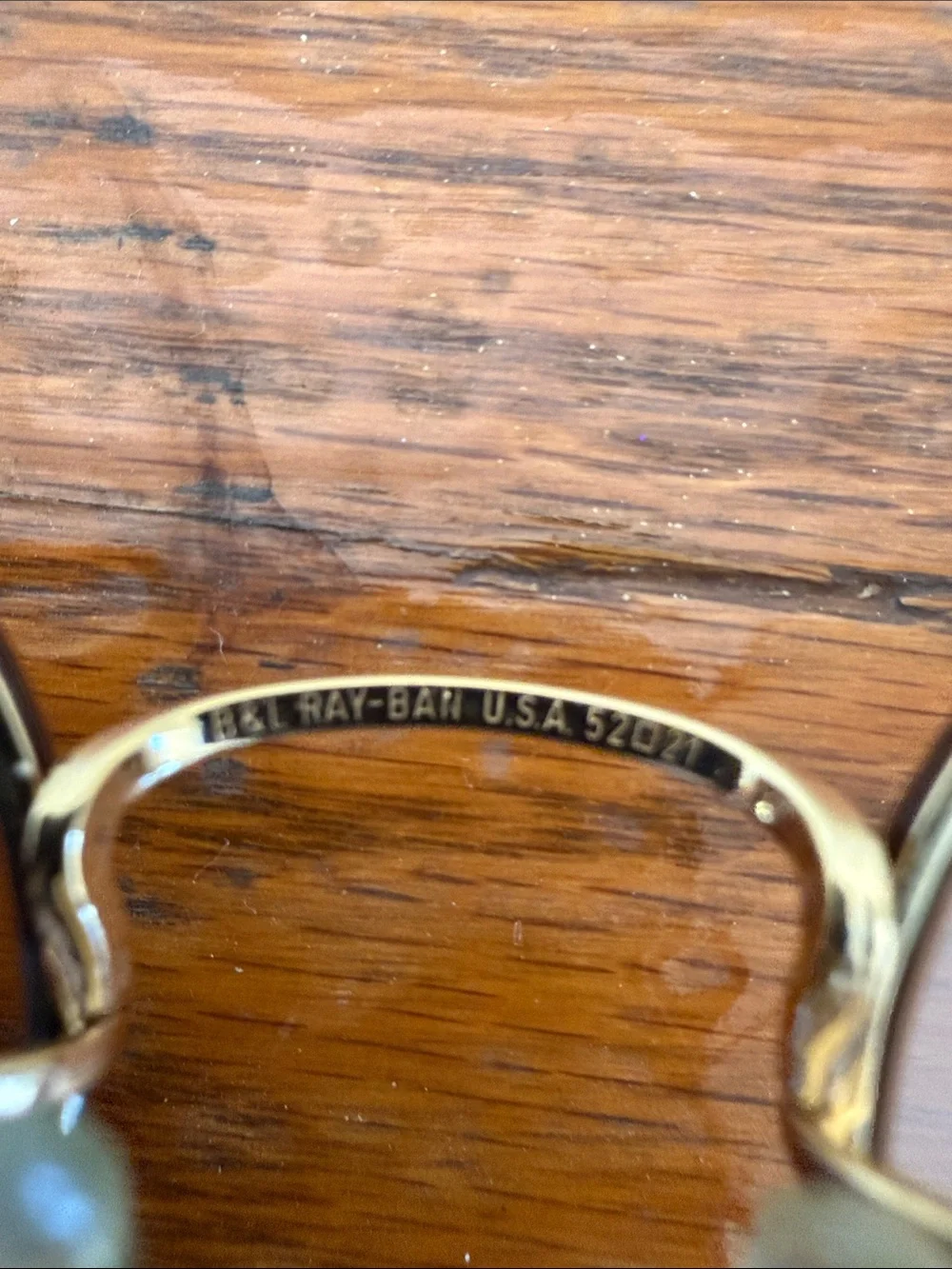 Vintage 80s B&L Ray-Ban Round Tortuga Gold Sunglasses 52-21 USA w/ Case